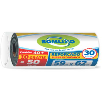 23 Bomlixo Rolo Reforçado S.Econômico Horizontal 30 Litros 2D-07