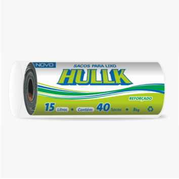 HULLK Rolo Preto 15L